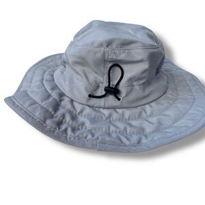Light Gray Wide Brim Booney Sun Hat